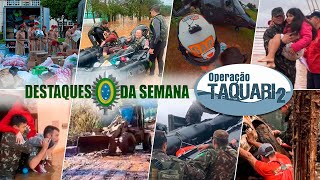 Veja como tem sido o trabalho do Exército nas enchentes no Rio Grande do Sul  Destaques da Semana [upl. by Hake490]