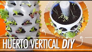 ¡HUERTO VERTICAL que crea su propio abono con lombrices  Tower Garden [upl. by Ayotna]