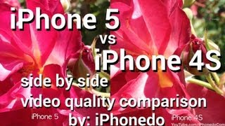 iPhone 5 vs iPhone 4S  Side by side video quality comparison [upl. by Atsyrhc]