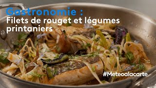 Gastronomie  filets de rouget et légumes printaniers [upl. by Ajile]