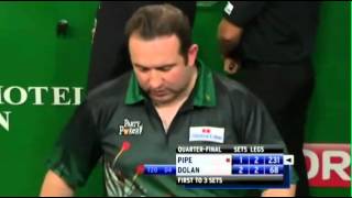 Pipe v Dolan  55  Quarter Final  World Grand Prix 2012 [upl. by Busey]