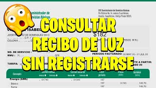 🥇 Consultar Recibo de Luz SIN REGISTRARSE [upl. by Raknahs]