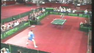 jan ove waldner vs mathew syed european table tennis championship 92 [upl. by Tergram]