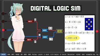 Digital Logic SIm Creating the Binary to 7 Segment Driver [upl. by Hseham]