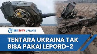 TENTARA UKRAINA TAK BECUS Kendarai Tank Leopard2 Malah Akibatkan Kecelakaan hingga Kubahnya Rusak [upl. by Tallulah]