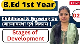 MDUCRSU Bed 1st Year 2023  Childhood amp Growing Up  Stages Of Development  Rupali Jain [upl. by Teiv]