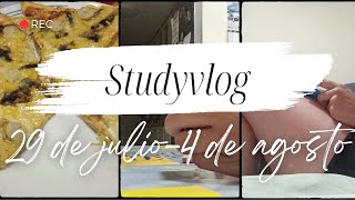 Studyvlog  29 de julio  4 de agosto  A mi futura opositora [upl. by Ynnol]