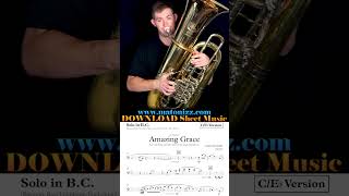 😲 Phenomenal Tuba High Range and Tone 😲 tuba amazinggrace highnotes solo lowbrass [upl. by Kezer]