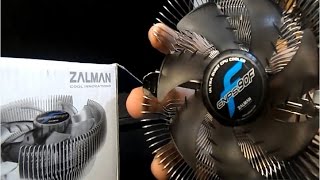 Zalman cnps90F Ultra Quietquot Low Profile CPU Cooler Unboxing and Review [upl. by Ettennal]