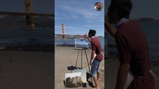 How the Golden Gate Bridge getting Red 😱 ZachKing shortvideo facts magic fyp viralshorts [upl. by Schrader]