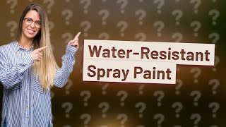 Does spray paint come off in water [upl. by Anialahs]