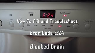 Bosch Error Code E24 Drain Problem  Easy FIX Resolved [upl. by Swane]