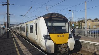 Thameslink Class 700 leaves Peterborough 1224 [upl. by Eednar320]