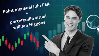 Point Investissement Mensuel PEA  portefeuille virtuel William HIGGONS [upl. by Hylton803]