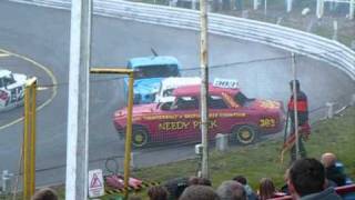 Pre68 Banger Racing at Hednesford Raceway  26 Sep 2010 [upl. by Nylakcaj]