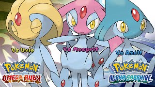 Pokémon Omega Ruby amp Alpha Sapphire  Uxie Mesprit amp Azelf Battle Music HQ [upl. by Eek]