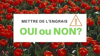 Mettre de lengrais OUI ou Non [upl. by Griselda]