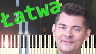 🎹 Przez Twe Oczy Zielone Akcent  Piano Tutorial łatwa wersja 🎵 NUTY W OPISIE 🎼 [upl. by Annehsat]