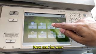 How to setup Canon Image runner Advance C5250 to scan documents [upl. by Sunderland]