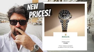 I have the NEW PRICE LIST  ROLEX 2024 [upl. by Ihcekn]