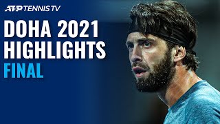 Roberto Bautista Agut vs Nikoloz Basilashvili  Doha 2021 Final Highlights [upl. by Inus]