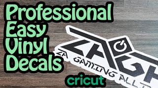 How to Easily Make Professional Vinyl Decals  Cricut Tutorial [upl. by Klecka124]