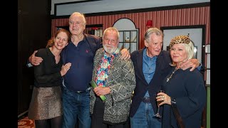 John Cleese reunites with Monty Python members at Fawlty Towers West End show fawltytowers [upl. by Htabazile]