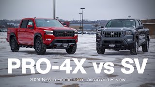 2024 Nissan Frontier SV vs Pro4X  Comparison and Review [upl. by Giffy]