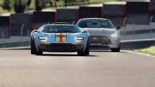 Ruffian GT40 vs MercedesBenz AMG GT 2024 at Mugello [upl. by Perrine904]