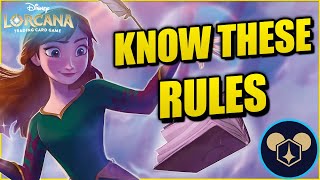 IMPORTANT LORCANA SET 5 RULES THAT YOU SHOULD KNOW [upl. by Ayitahs338]