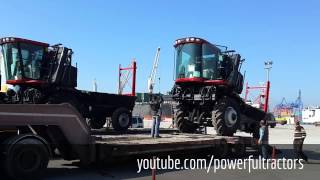 CPX420 Cotton Picker Loading to Truck 2014 [upl. by Llevel]