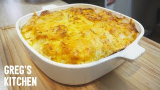 HOW TO MAKE A CREAMY CHICKEN POTATO BAKE  Gregs Kitchen [upl. by Ltsyrk732]