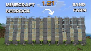 EASY SAND FARM Minecraft Bedrock 121  MCPEPS4XboxWindows 10Switch [upl. by Yerffoej]