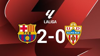 Barcelone Vs Almeria 20  LaLiga 24  Match Highlights almeria [upl. by Kellina]