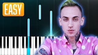 Blackbear  idfc 100 EASY PIANO TUTORIAL [upl. by Sigler]