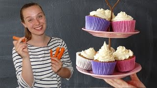 Wortel cupcakes  Bakken met Bo [upl. by Anelem]