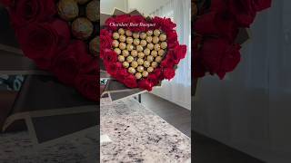 Ferrero Rocher Rose Bouquet 🌹This one gave me a run for my money honey But it came out beautiful [upl. by Cavit]