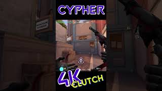 Cypher is Best For SUNSET MAP  4K Clutch shorts valorant cypher [upl. by Sanborn581]