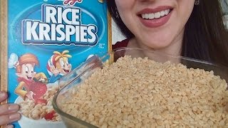 SassEsnacks ASMR Eating Sounds  Rice Krispies Treats  Recipe [upl. by Ytsirc]