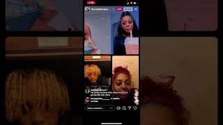 Kianna jay on instagram live with badazzflo kingdaryn foreignhitta [upl. by Ecital]