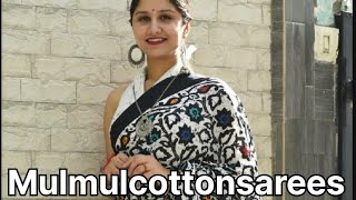 Soft Pure Mulmul Cotton Sarees 799 FreShipIndia malmal molmol OfficeWear Dailywear casual sari [upl. by Cristiano41]