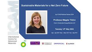 bpICAM Webinar Sustainable Materials for a Net Zero Future [upl. by Esenej]