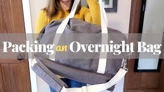 PACK WITH ME  Packing an Overnight Bag  Kathryn Mary [upl. by Parrott]