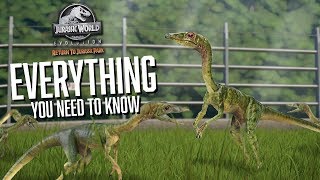 Everything to know about COMPSOGNATHUS  Jurassic World Evolution EXCLUSIVE DLC [upl. by Leahcimed]