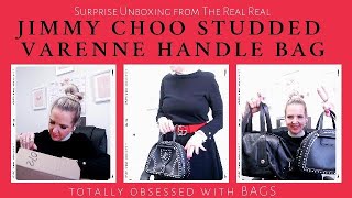 Unboxing the Stunning Jimmy Choo Varenne Handle Bag A Luxury Surprise from The Real Real [upl. by Ametaf198]