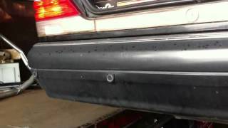 Mercedes W140 S600 V12 1998 exhaust  straight pipe  part 2 [upl. by Acirdna]