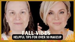 GORGEOUS NEUTRAL FALL MAKEUP PERFECT FOR THOSE OVER 50  STEPBYSTEP WITH EASY TIPS amp TRICKS [upl. by Steffi417]