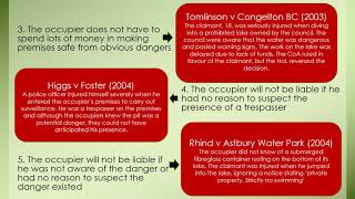 Occupiers Liability part 2 [upl. by Isyed]