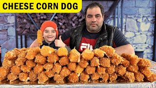 Korean corn dog Korean street food [upl. by Anibas272]