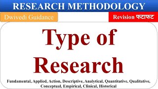 Type of Research research types descriptive analytical action empirical research methodology [upl. by Daria575]